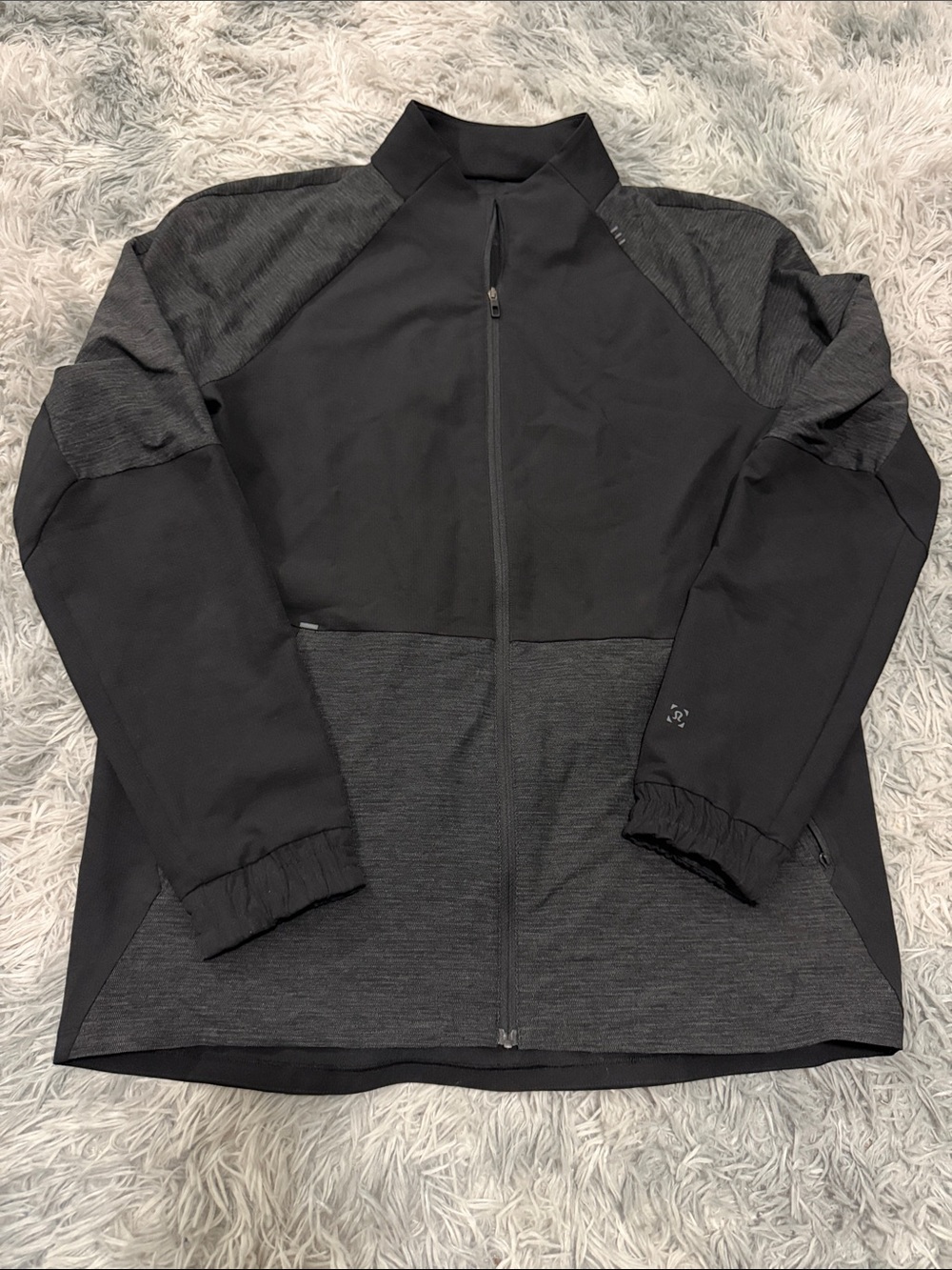 Lululemon Jacket Full Zip Lightweight Large Black Mens